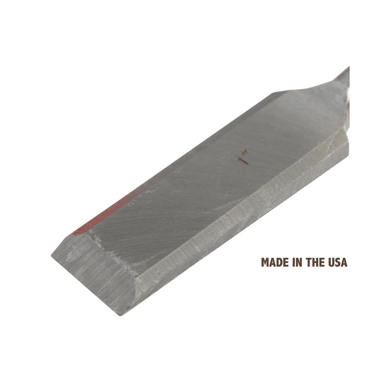 Buck Bros. Economy Chisel Set, Woodworking Tools for Home Repair Projects, Wood Chisel Sets in Â½", Â¾", and 1", Hardened Blades, Mallet-Ready Steel Caps - Image 5